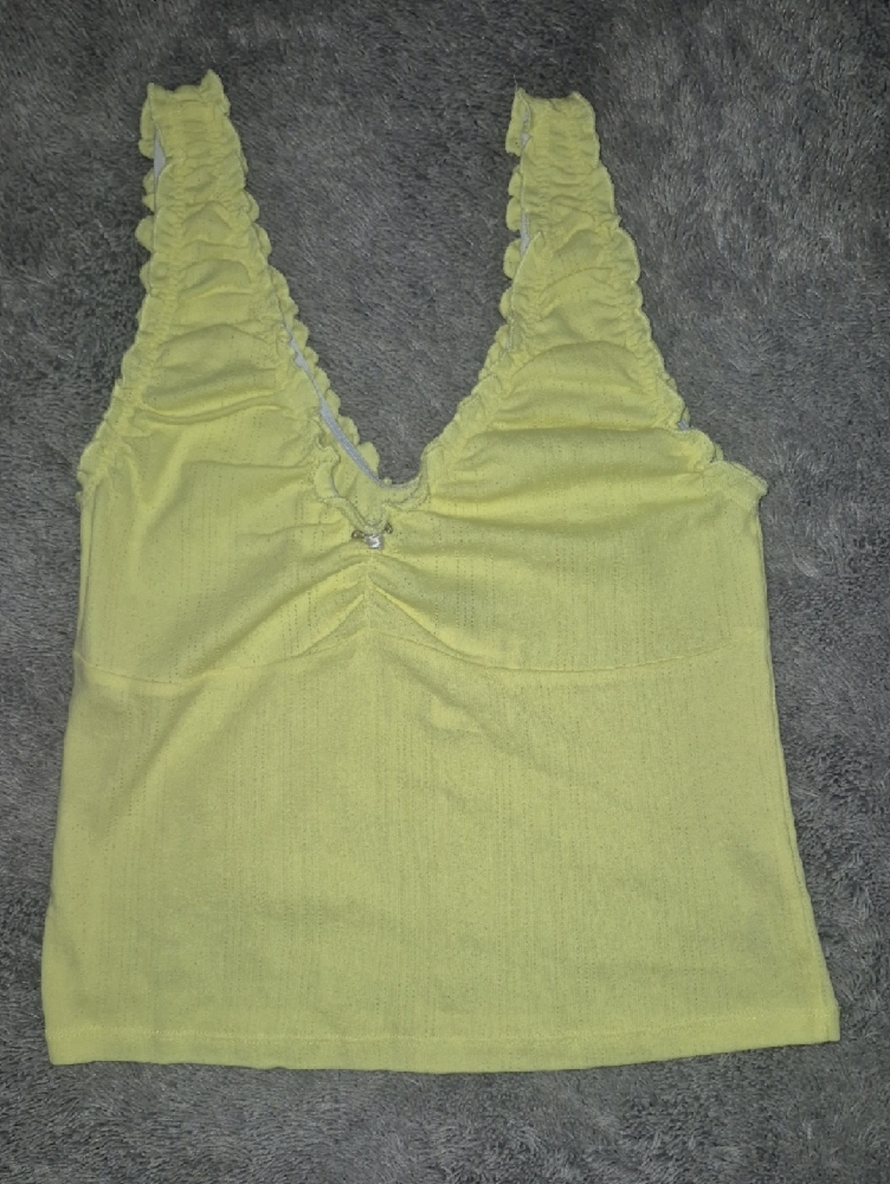 Free People Yellow Ruffle-Edge Tank - Picture 5 of 12